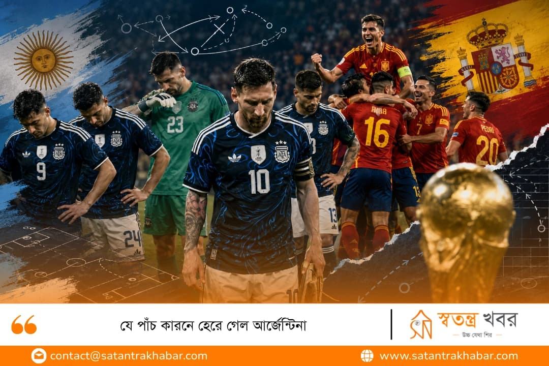 যে পাঁচ কারনে হেরে গেল আর্জেন্টিনা