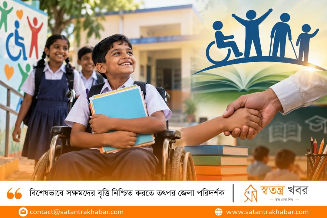 বিশেষভাবে সক্ষমদের বৃত্তি নিশ্চিত করতে তৎপর জেলা পরিদর্শক