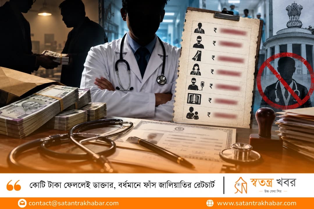 কোটি টাকা ফেললেই ডাক্তার, বর্ধমানে ফাঁস জালিয়াতির রেটচার্ট