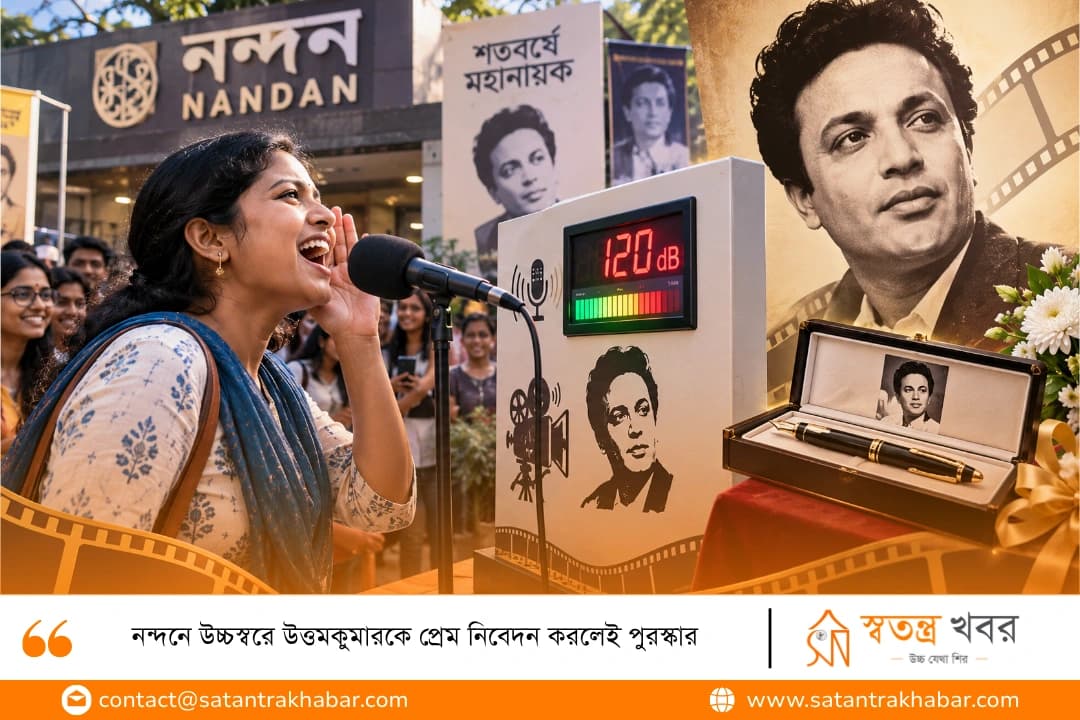 নন্দনে উচ্চস্বরে উত্তমকুমারকে প্রেম নিবেদন করলেই পুরস্কার 