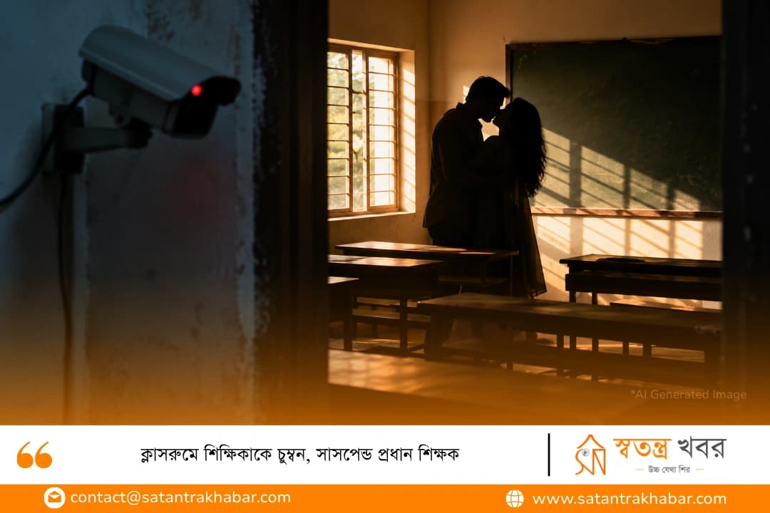 ক্লাসরুমে শিক্ষিকাকে চুম্বন, সাসপেন্ড প্রধান শিক্ষক
