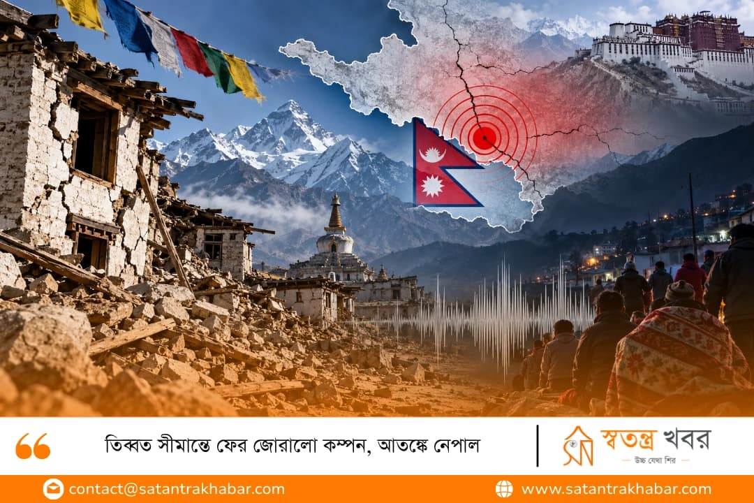 তিব্বত সীমান্তে ফের জোরালো কম্পন, আতঙ্কে নেপাল