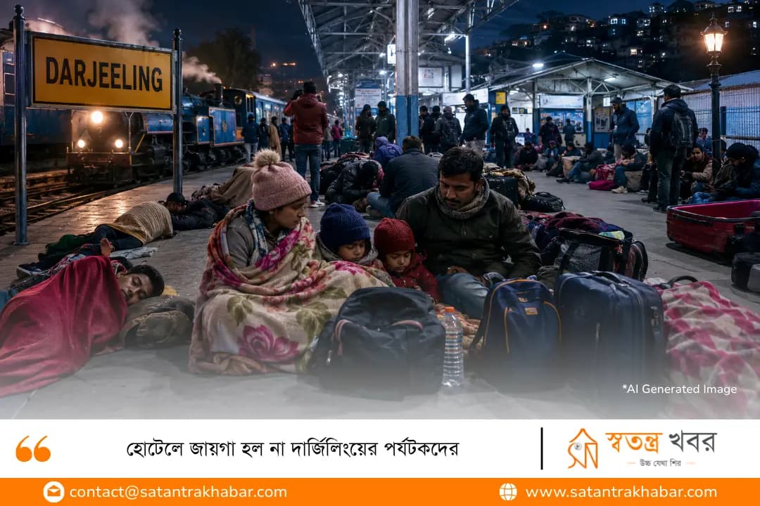 হোটেলে জায়গা হল না দার্জিলিংয়ের পর্যটকদের 