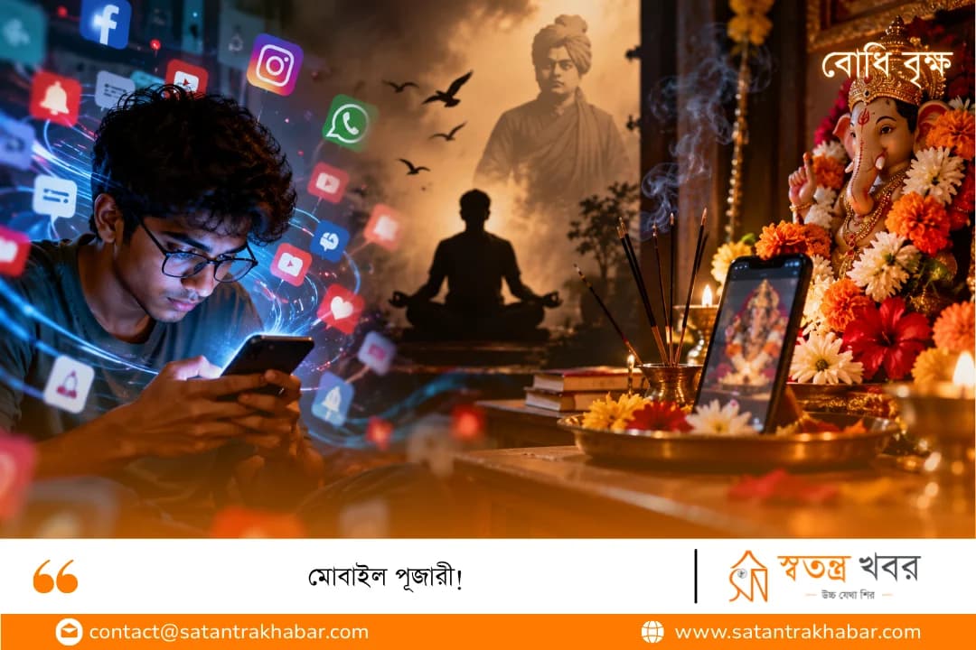মোবাইল পূজারী!