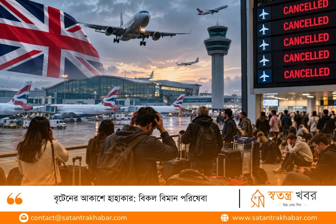বৃটেনের আকাশে হাহাকার: বিকল বিমান পরিষেবা
