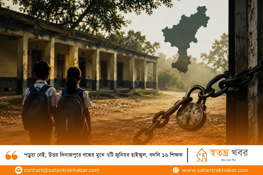 পড়ুয়া নেই, উত্তর দিনাজপুরে বন্ধের মুখে ৭টি জুনিয়র হাইস্কুল, বদলি ১৬ শিক্ষক
