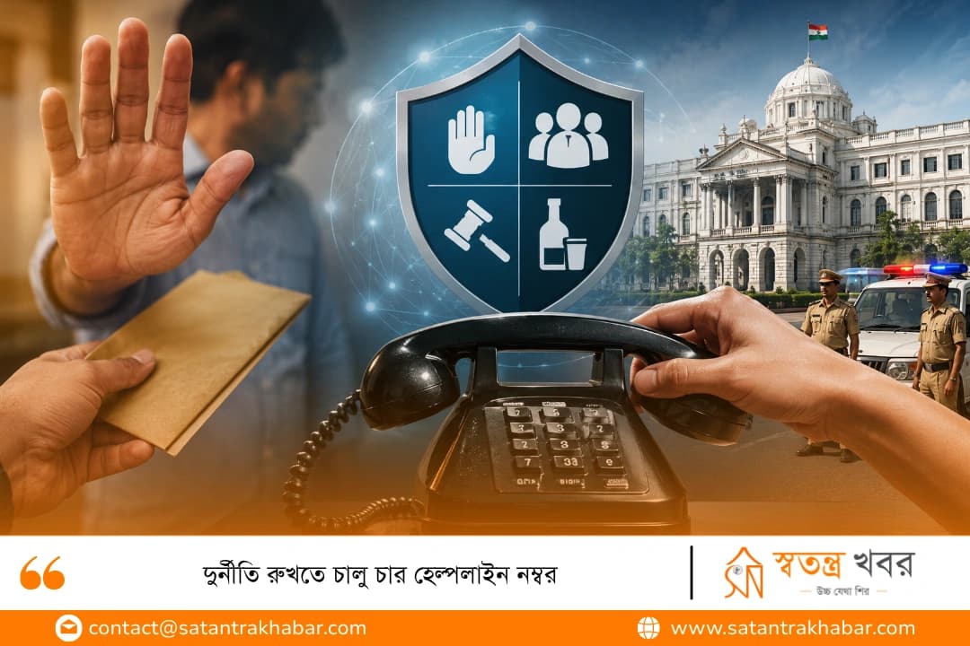 দুর্নীতি রুখতে চালু চার হেল্পলাইন নম্বর