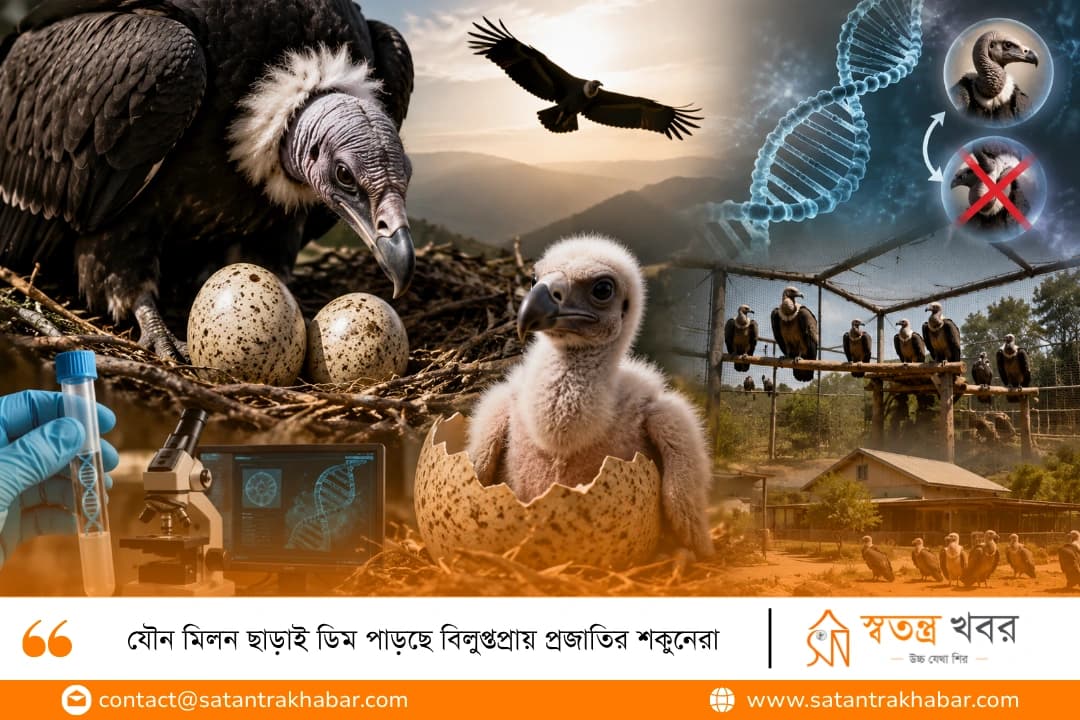 যৌন মিলন ছাড়াই ডিম পাড়ছে বিলুপ্তপ্রায় প্রজাতির শকুনেরা