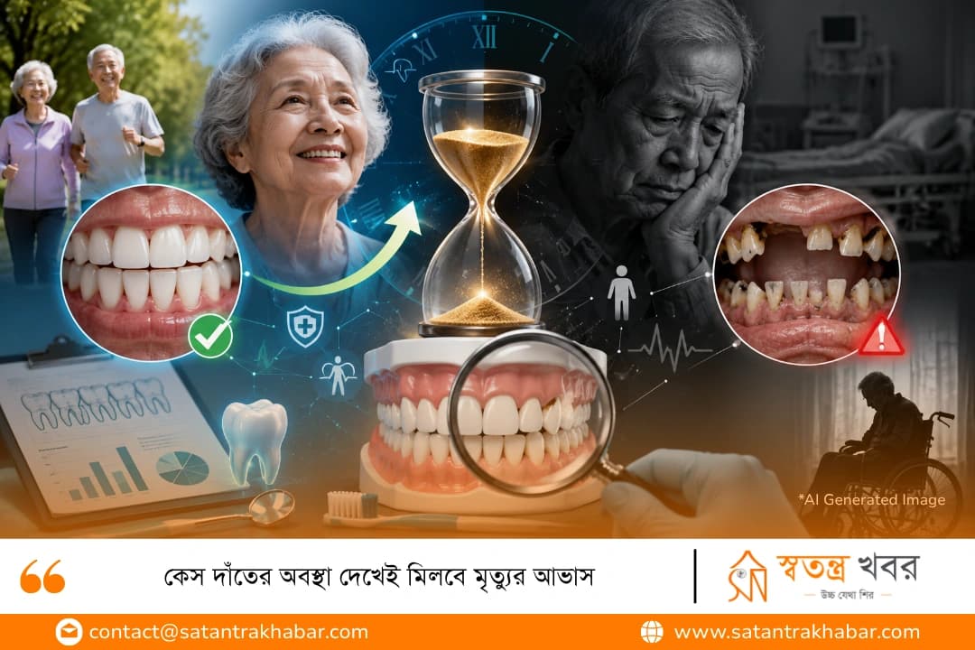 দাঁতের অবস্থা দেখেই মিলবে মৃত্যুর আভাস