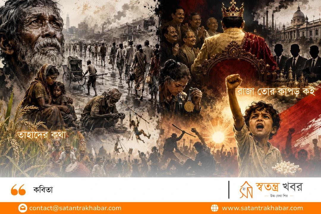 কবিতা: তাহাদের কথা এবং রাজা তোর কাপড় কই