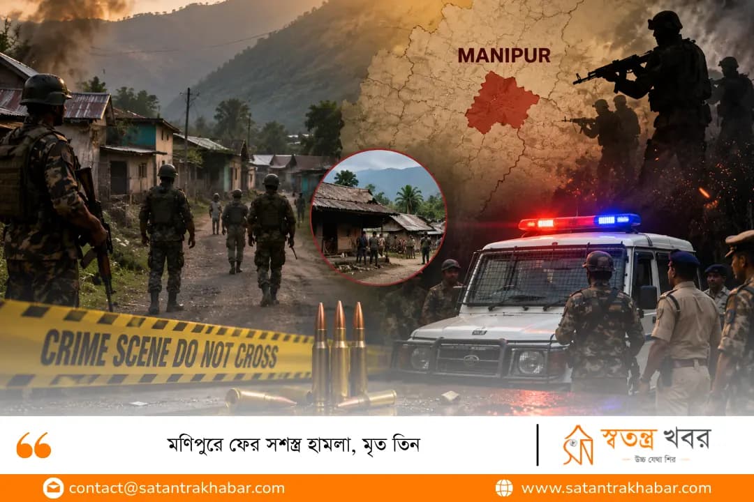 মণিপুরে ফের সশস্ত্র হামলা, মৃত তিন