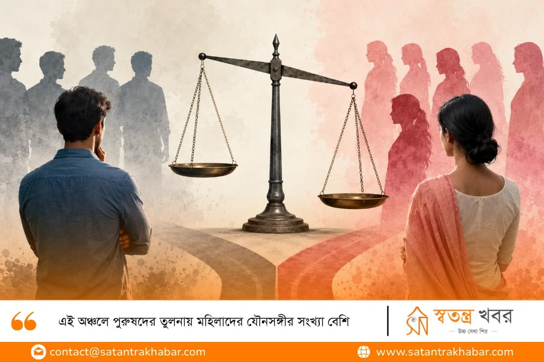 এই অঞ্চলে পুরুষদের তুলনায় মহিলাদের যৌনসঙ্গীর সংখ্যা বেশি