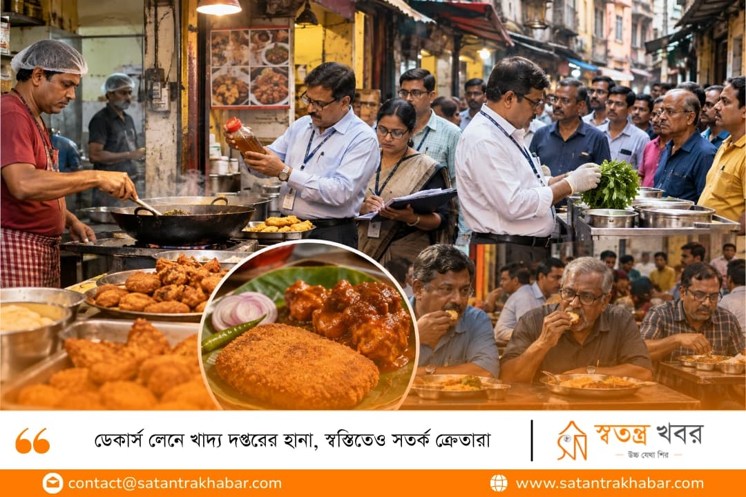 ডেকার্স লেনে খাদ্য দপ্তরের হানা, স্বস্তিতেও সতর্ক ক্রেতারা