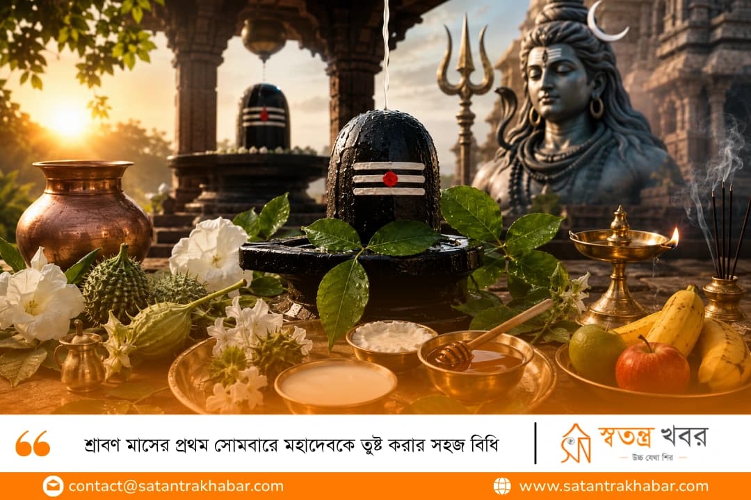 শ্রাবণ মাসের প্রথম সোমবারে মহাদেবকে তুষ্ট করার সহজ বিধি