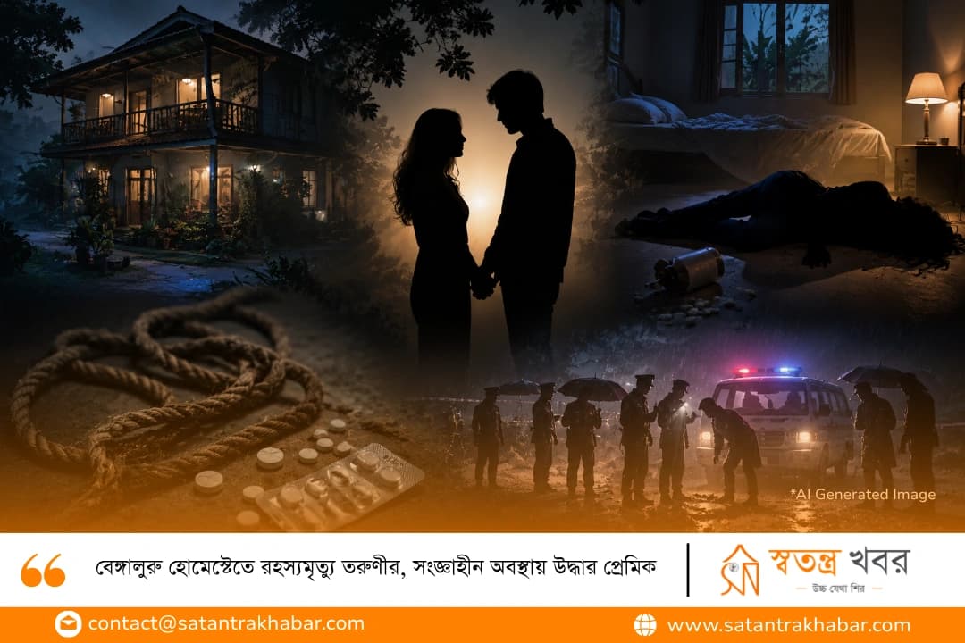 বেঙ্গালুরু হোমেস্টেতে রহস্যমৃত্যু তরুণীর, সংজ্ঞাহীন অবস্থায় উদ্ধার প্রেমিক