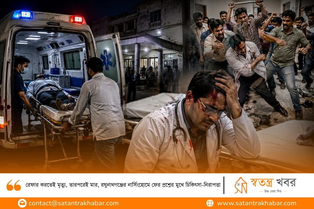 রেফার করতেই মৃত্যু, তারপরেই মার, রঘুনাথগঞ্জের নার্সিংহোমে ফের প্রশ্নের মুখে চিকিৎসা-নিরাপত্তা